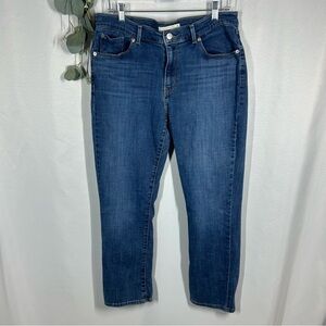 Levi’s | High Rise Classic Straight Leg Jeans Blue Denim Women’s Size 14